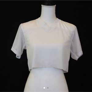 Football jersey crop top